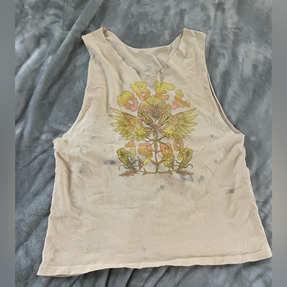 Distressed Obey Cut Off Tee / Tank Top